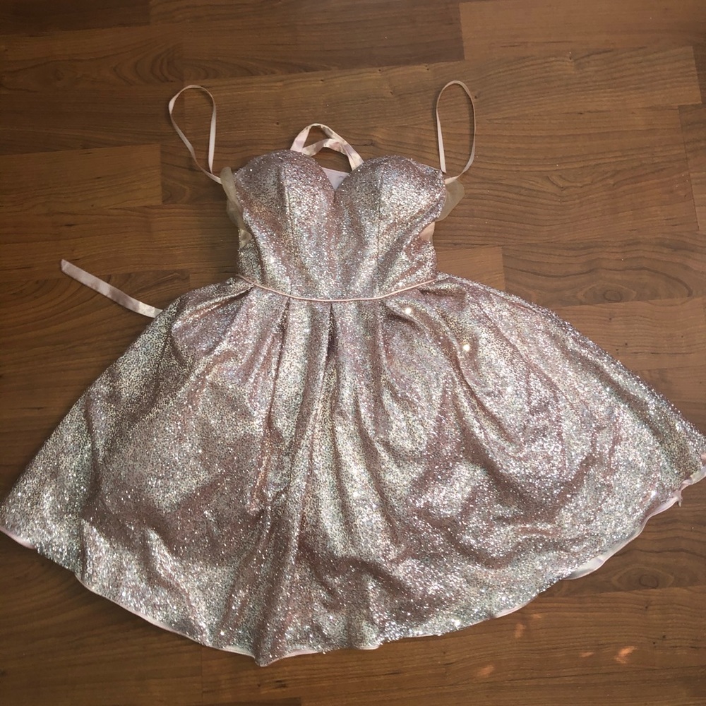 Sparkly Rose Gold Dress